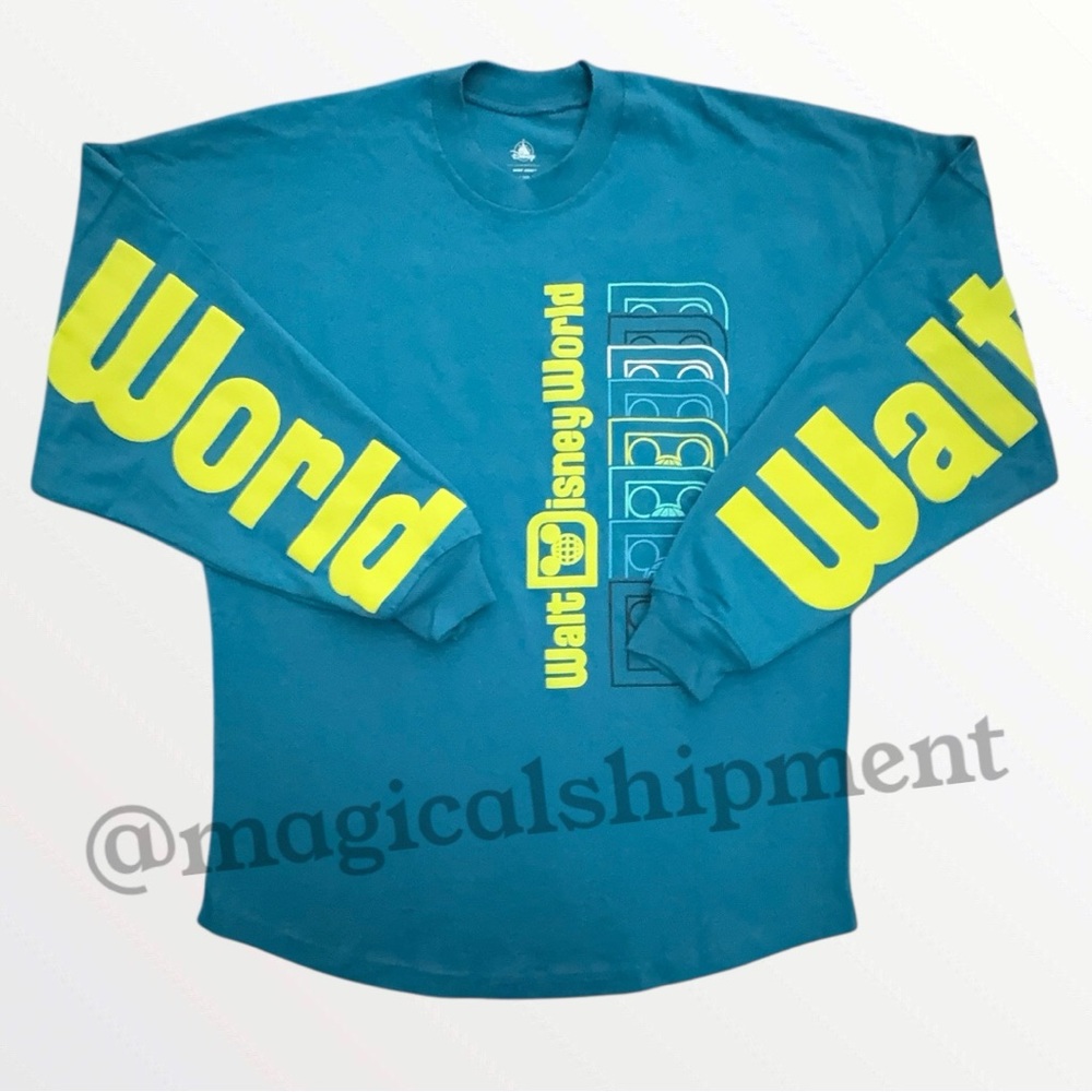 Disney Parks - Walt Disney World - Neon Blue-Green Spirit Jersey for Adults